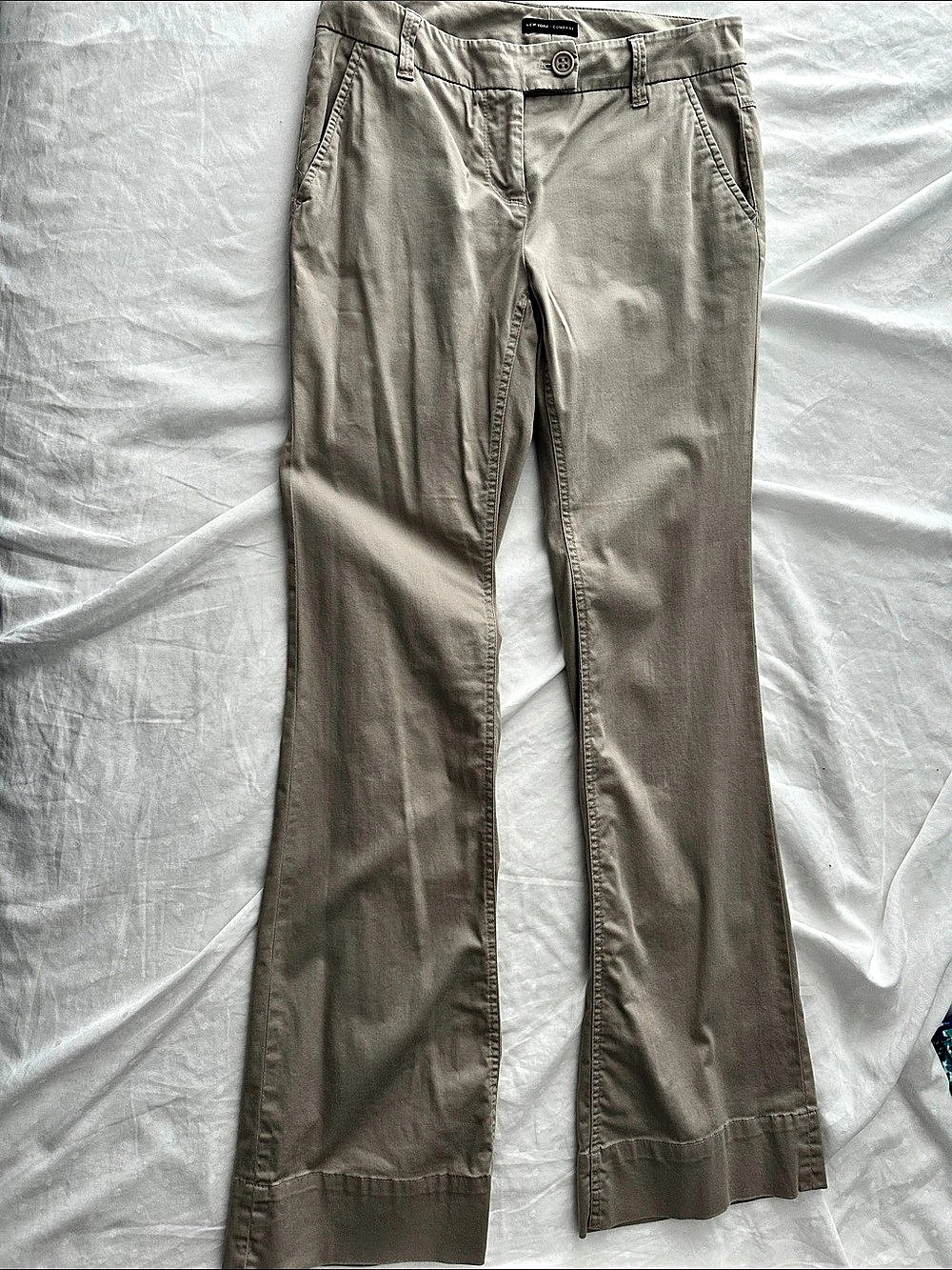 New York & Company Straight Leg Cotton Spandex Pants Size 4